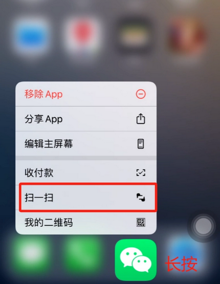 蒲江苹果手机维修分享iPhone 15如何快速打开扫一扫 