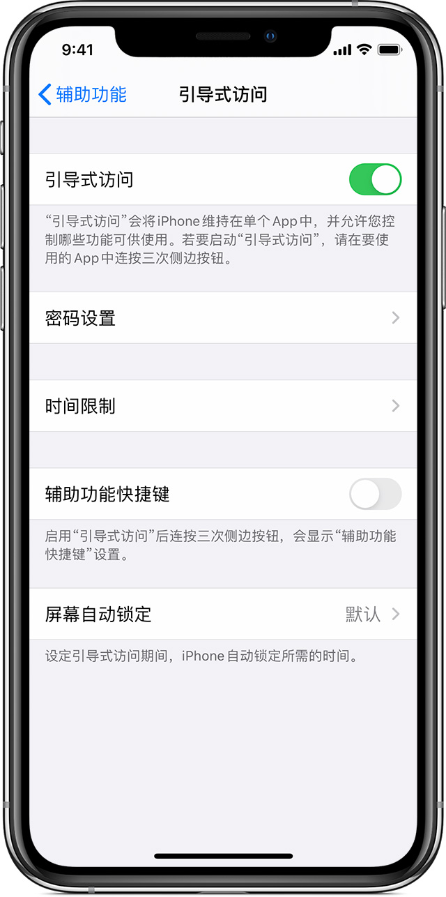 蒲江苹果手机维修分享如何在 iPhone 上退出引导式访问 