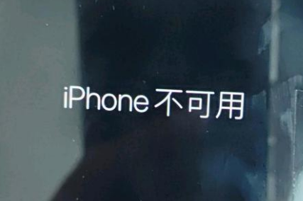 蒲江苹果服务网点分享锁屏界面显示“iPhone 不可用”如何解决 