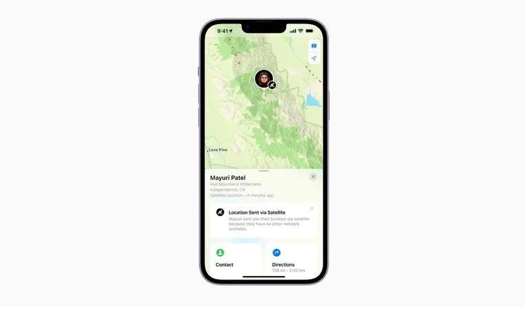 蒲江苹果14维修分享iPhone14系列中 FindMy功能通过卫星分享位置方法教程 